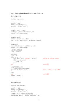 プログラムの本文掲載修正箇所（2015年9月10日） 71～72ページ