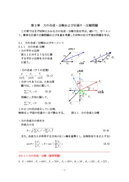 材料の力学第3章 講義資料(PDFファイル