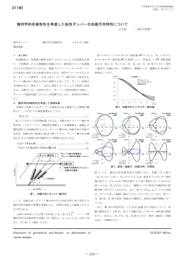 2012_幾何学的非線形性を考慮した粘性ダンパーの加振方向特性について