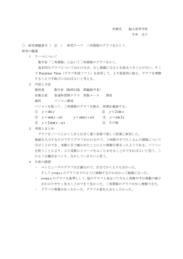 三角関数のグラフをかこう。
