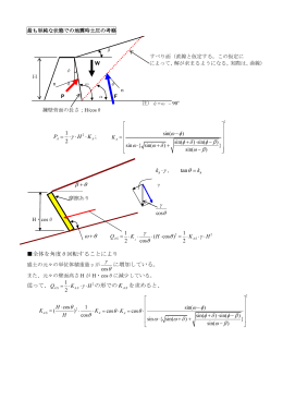 土圧演習と地震時土圧
