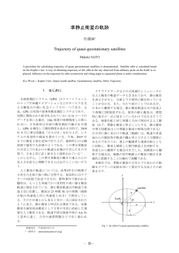 準静止衛星の軌跡