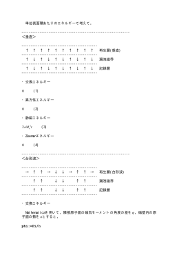 単位表面積あたりのエネルギーで考えて