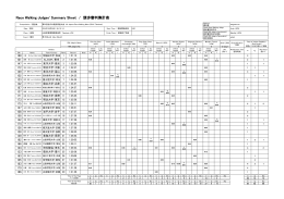 Race Walking Judges` Summary Sheet / 競歩