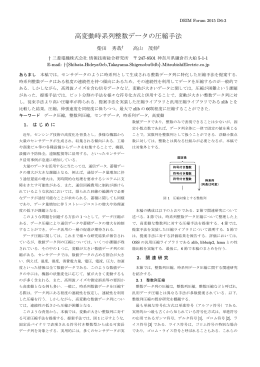 高変動時系列整数データの圧縮手法