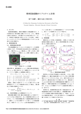 眼球回旋運動のリアルタイム計測