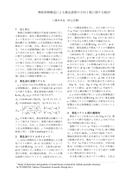 無限周期構造による散乱波群の方向と数に関する検討*