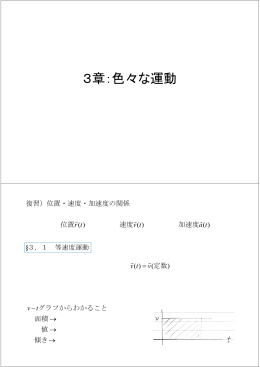 3章：色々な運動