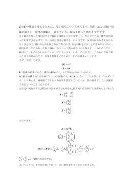 2の機能を考えるために、円と楕円について考えます。楕円には、長軸・短