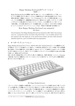 How Happy Hacking Keyboard was animated