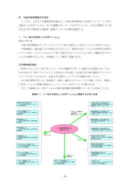 - 76 - Ⅳ．今後の研究開発の方向性 ここでは、これまでの調査結果を