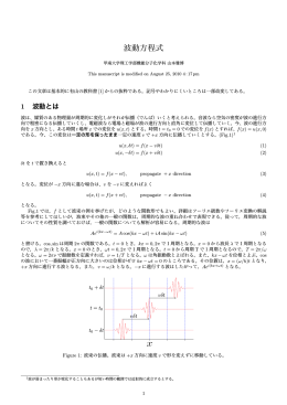Wave-equation 波動方程式 - 機能分子化学科