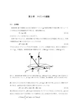 第3章 スピンの運動