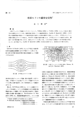球面モ ドンの線形安定性*