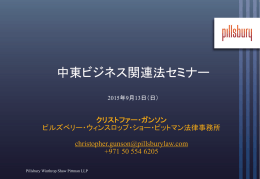 UAE - Pillsbury Winthrop Shaw Pittman LLP