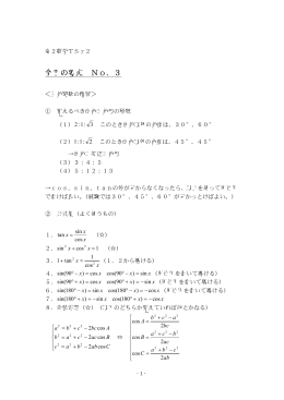 今日の要点 No．3