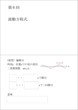 波動方程式 第6回