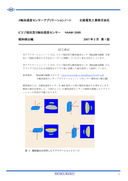 傾斜検出 - 北陸電気