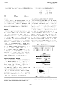 その1 斜面の残留変位と安全率