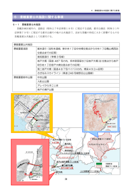 6 景観重要公共施設に関する事項