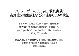 高輝度X線生成および非線形QEDの検証