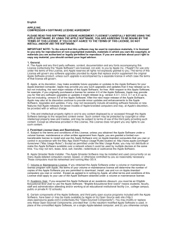 English APPLE INC. COMPRESSOR 4 SOFTWARE LICENSE