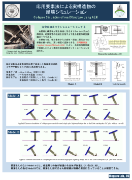 応用要素法による実構造物の 崩壊シミュレーション