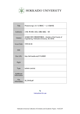Photomixing における集束ビームの指向性