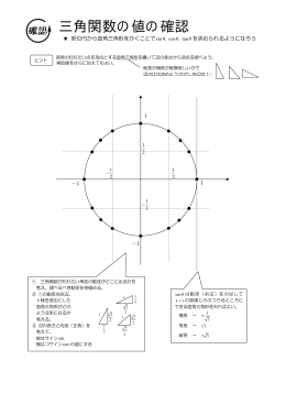 三角関数の値の確認