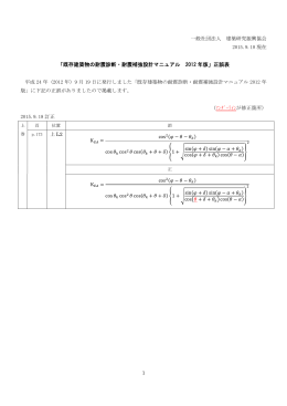 正誤表 - 建築研究振興協会
