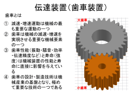 伝達装置（歯車装置）