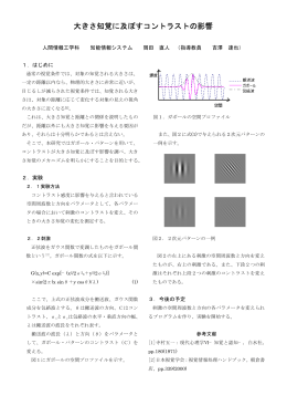 大きさ知覚に及ぼすコントラストの影響