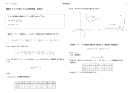 関数のグラフを描いてみる演習問題 解答例