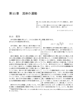 chap_11, 11 章 流体の運動