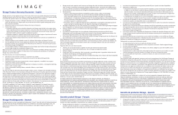 Rimage Product Warranty/Guarantee