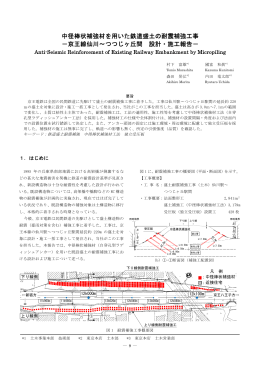 中径棒状補強材を用いた鉄道盛土の耐震補強工事 －京王線