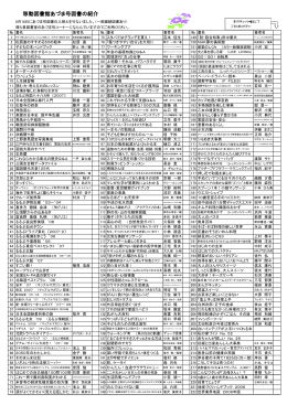 移動図書館あづま号図書の紹介
