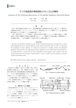 マフラ放射音の異音発生メカニズムの解析