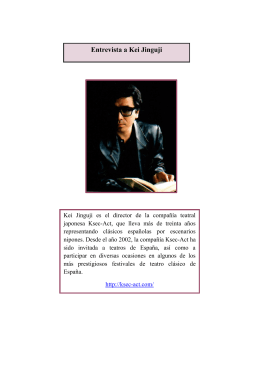 Entrevista a Kei Jinguji