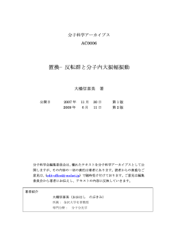 置換&minus;反転群と分子内大振幅振動