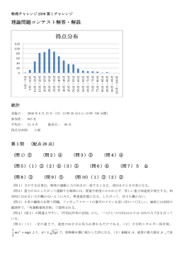 理論問題解答と解説 - 全国物理コンテスト 物理チャレンジ！