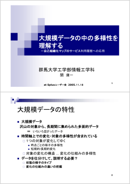 大規模データの中の多様性を理解する