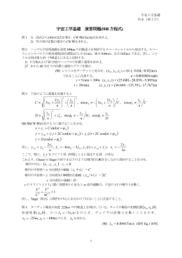 宇宙工学基礎 演習問題(Hill 方程式)