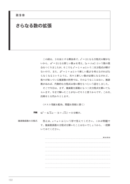 さらなる数の拡張