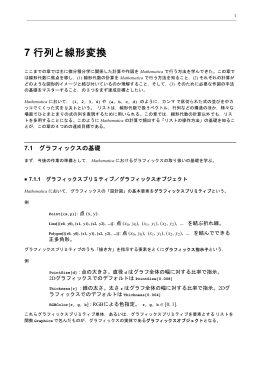 7 行列と線形変換