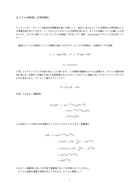 カイラル対称性と力学的破れ