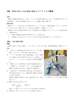 とスペクトルの観察