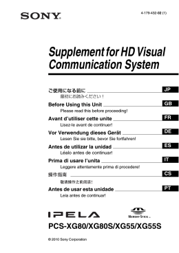 Supplement for HD Visual Communication System