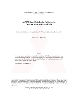 An MMI-based Polarization Splitter using Patterned Metal and