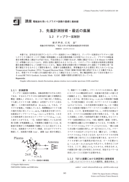 ドップラー反射計 - プラズマ･核融合学会